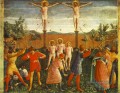 St Cosmas und St Damian Crucixed steinigten Renaissance Fra Angelico
